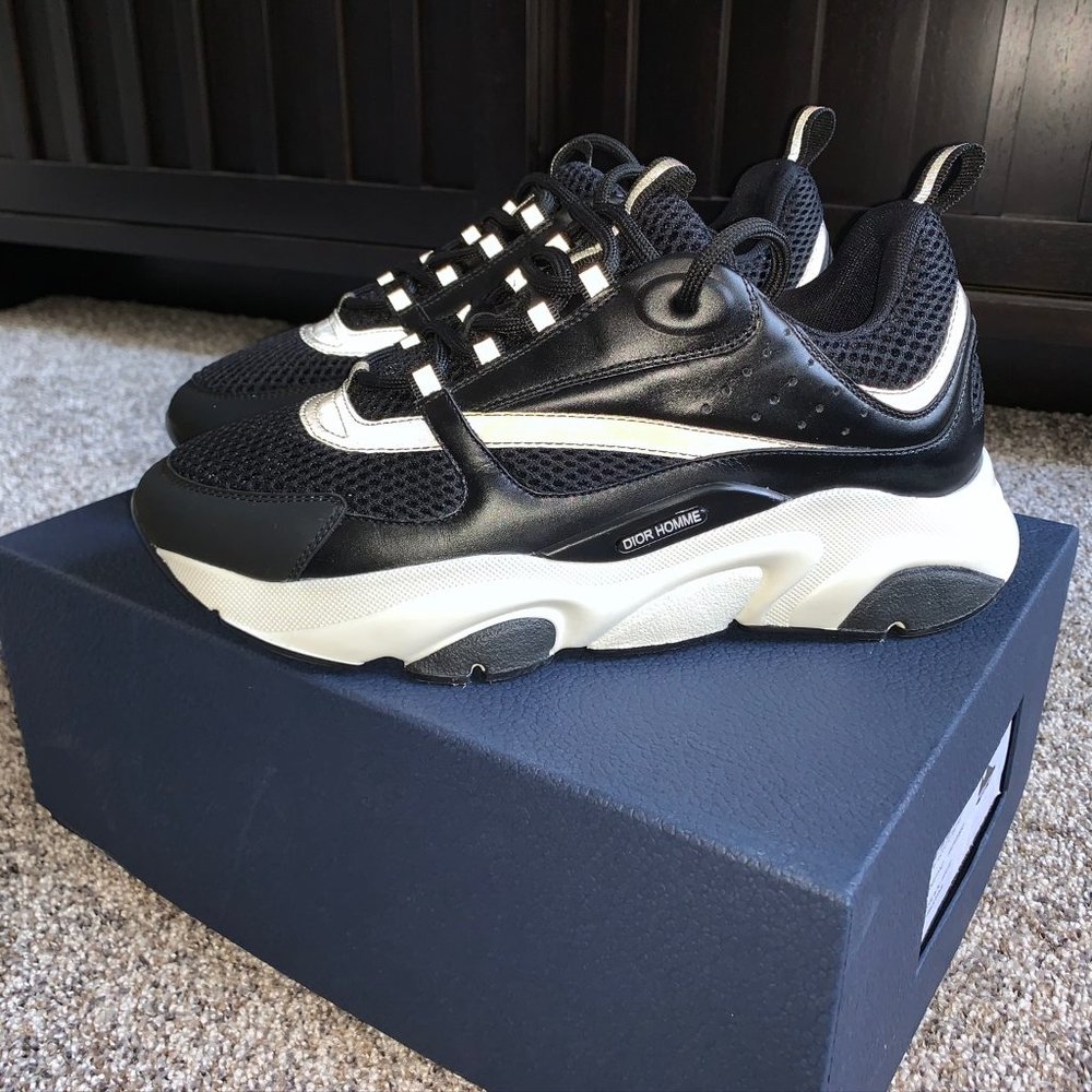 Men's DIOR Homme B22 Black / White Trainer Sneaker